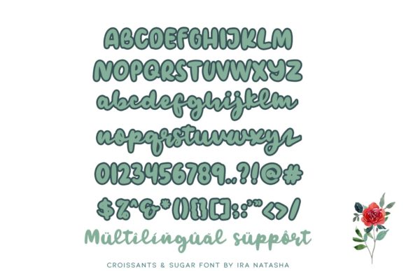 Croissants & Sugar Font - Preview 1