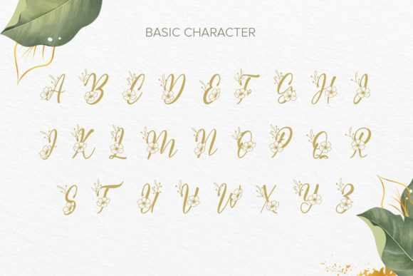 Dellina Monogram Font - Preview 4