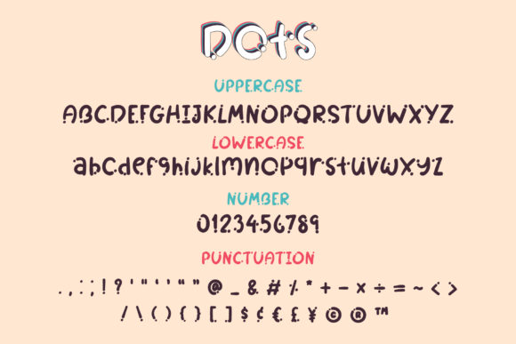 Dots Font - Preview 2