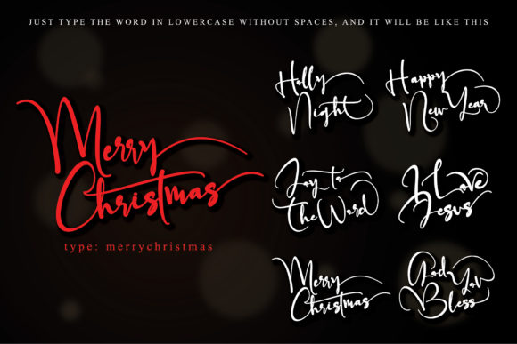 Father Christmas Font - Preview 1