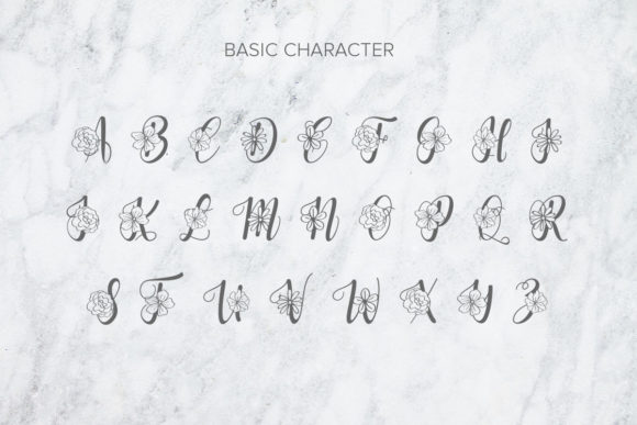 Flanela Monogram Font - Preview 4