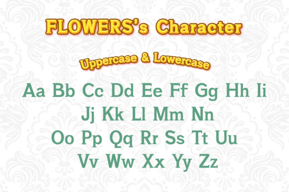 Flowers Font - Preview 1