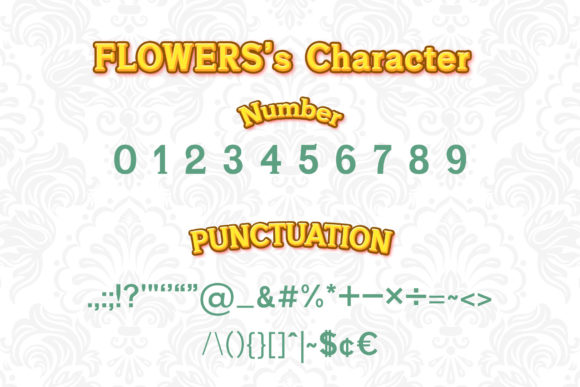 Flowers Font - Preview 2