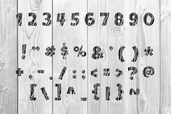Forest Wood Font - Preview 3