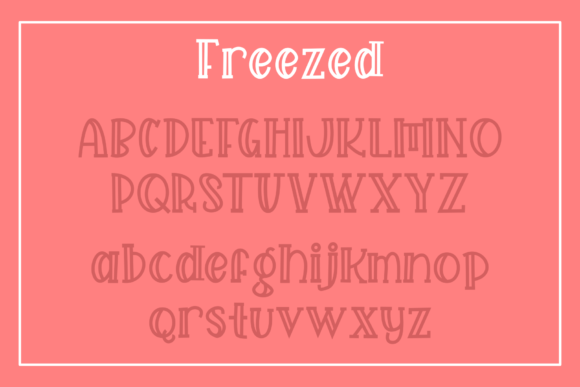 Freezed Font - Preview 4
