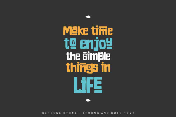 Gardene Stone Font PNG with transparent background - Preview 2