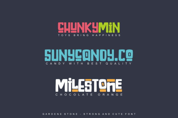 Gardene Stone Font PNG with transparent background - Preview 4