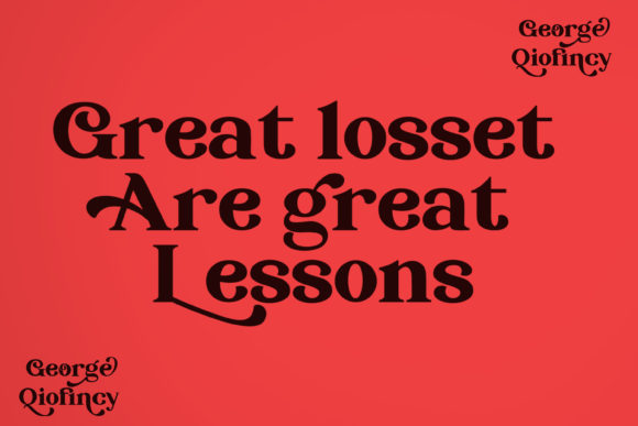 George Qiofincy Font PNG with transparent background - Preview 3
