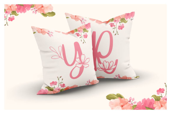 Great Wish Monogram Font PNG with transparent background - Preview 3