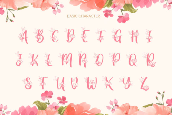 Great Wish Monogram Font PNG with transparent background - Preview 4