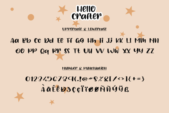 Hello Crafter Font PNG with transparent background - Preview 4