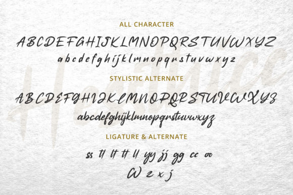 Hessthicc Font font preview - 2