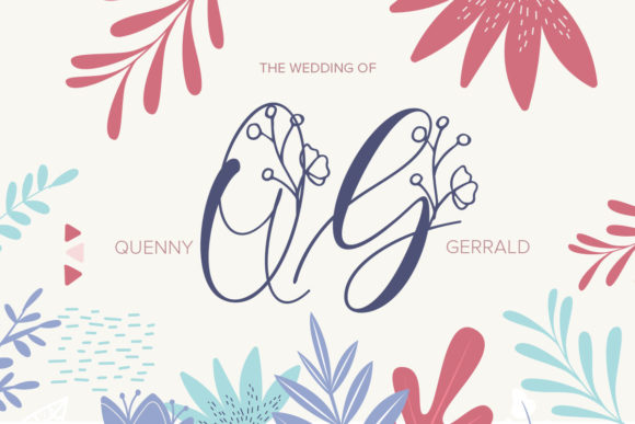Laurence Monogram Font PNG with transparent background - Preview 2