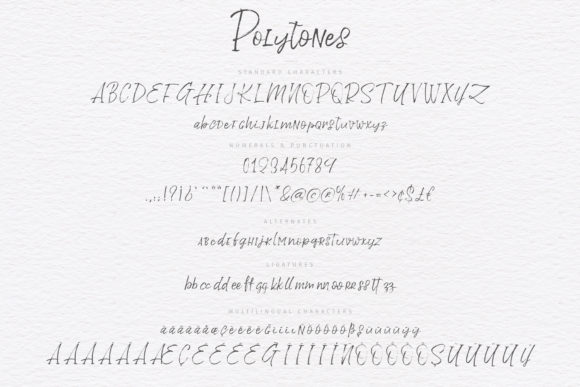 Polytones Font PNG with transparent background - Preview 5