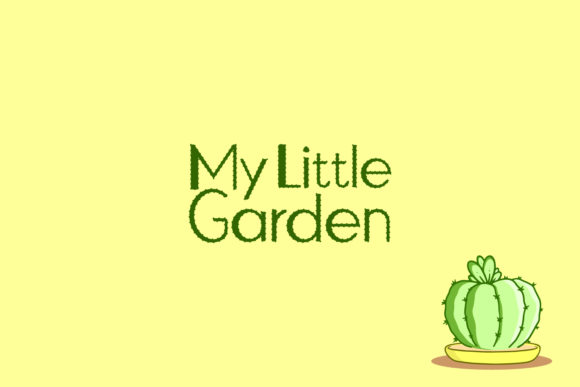Prickly Cactus Font PNG with transparent background - Preview 1