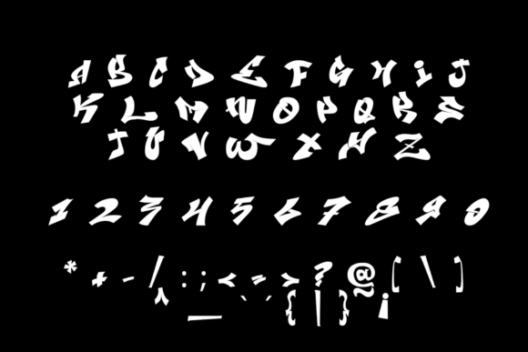 Amanzinc Graffiti Font - Preview 6