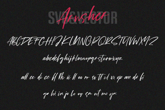 Arusher Font - Preview 4