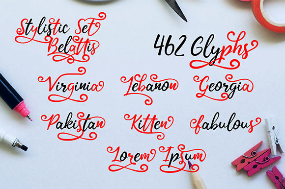 Belattis Font - Preview 2