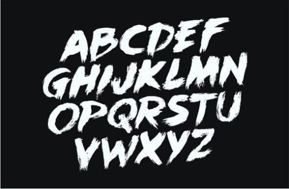 Goresbrush Font PNG with transparent background - Preview 1