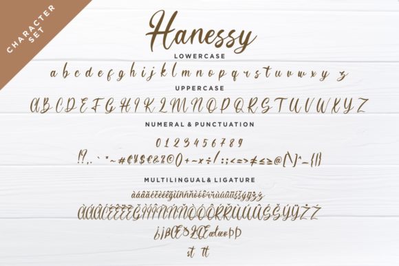 Hanessy Font PNG with transparent background - Preview 6
