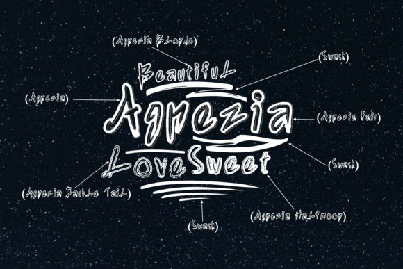 Agnezia Font - Preview 2
