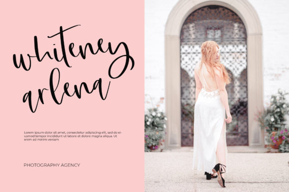 Posting Card Font PNG with transparent background - Preview 3