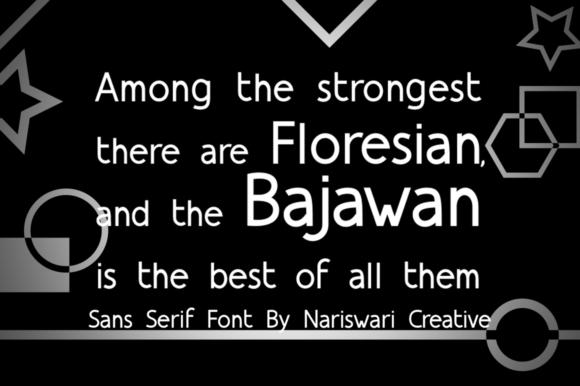 Bajawa Font - Preview 1