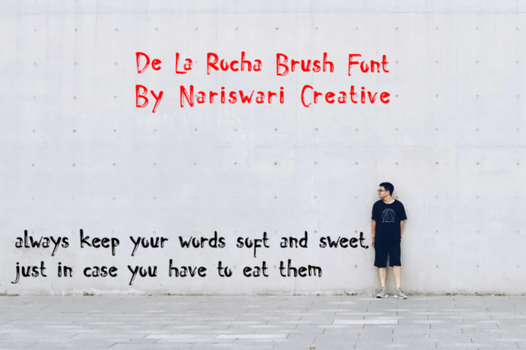 De La Rocha Font PNG with transparent background - Preview 4