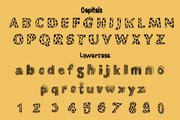 Funny Cow Font PNG with transparent background - Preview 4