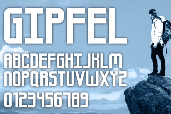Gipfel Font PNG with transparent background - Preview 1