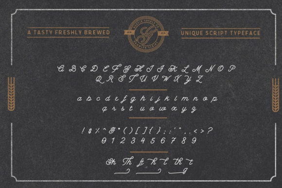 Growler Script Font PNG with transparent background - Preview 1