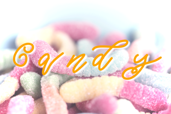 Happy Letters Font PNG with transparent background - Preview 3