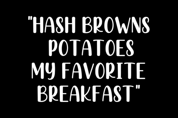 Hashed Browns Font PNG with transparent background - Preview 2