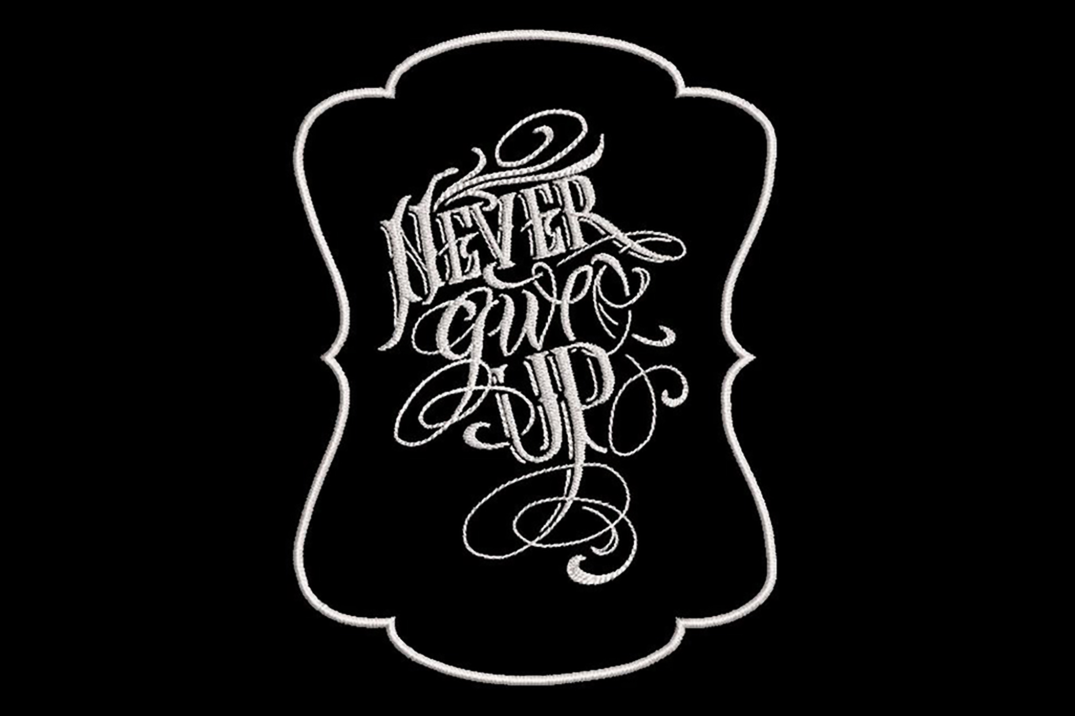 Inspirational Quote, "Never Give Up"