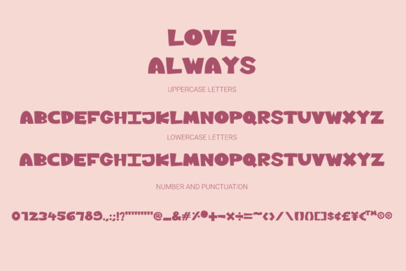 Love Always Font PNG with transparent background - Preview 4
