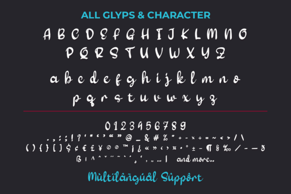 Renanty Font font preview - 4