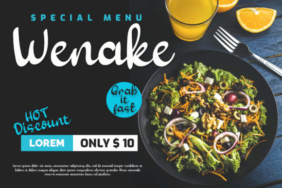 Renanty Font font preview - 5