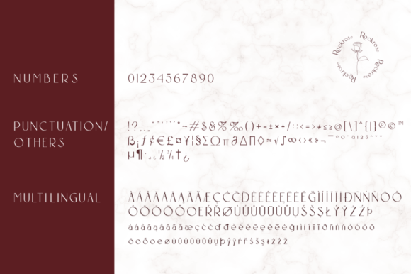 Rockrose Font PNG with transparent background - Preview 2