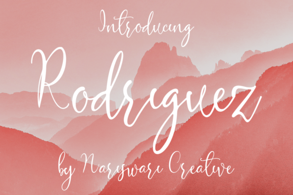 Rodriguez Font PNG with transparent background - Preview 1