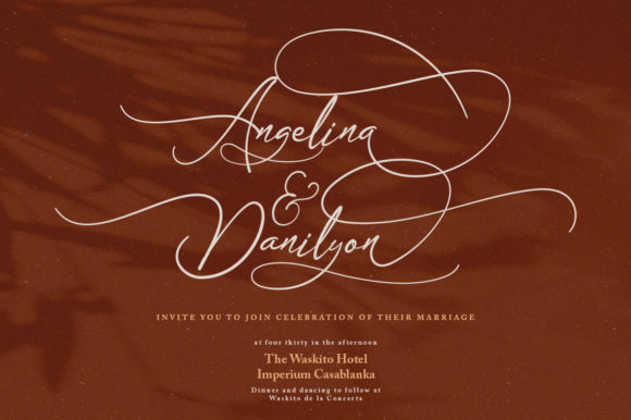 Sandrina Font PNG with transparent background - Preview 4