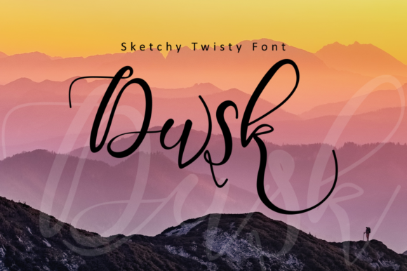 Sketchy Twisty Font PNG with transparent background - Preview 2