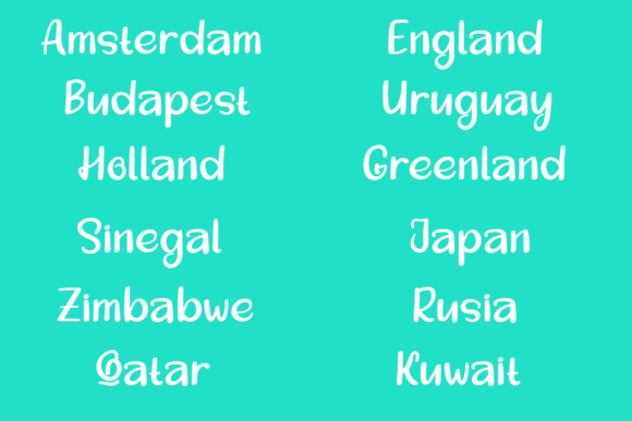 Sleeky Font PNG with transparent background - Preview 2