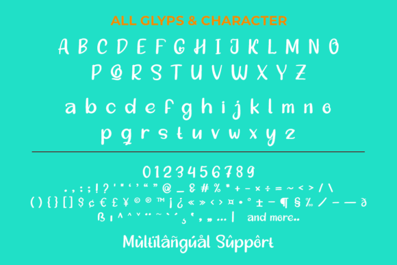 Sleeky Font PNG with transparent background - Preview 3