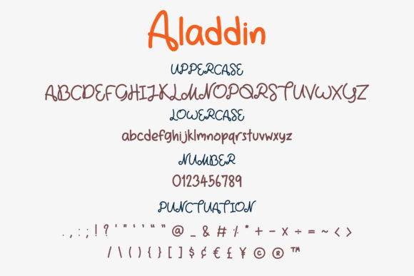 Aladdin Font - Preview 2