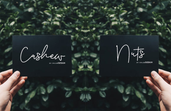 Cashew Nuts Font PNG with transparent background - Preview 1