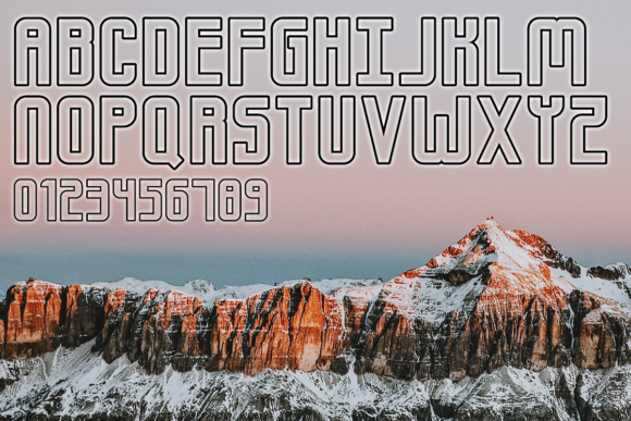 Gipfel Outline Font - Preview 1