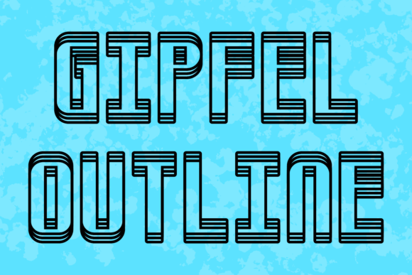 Gipfel Outline Font - Preview 2