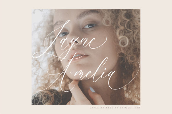 Layla Brielle Font PNG with transparent background - Preview 5