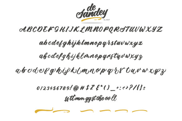 De Sandey Font - Preview 1