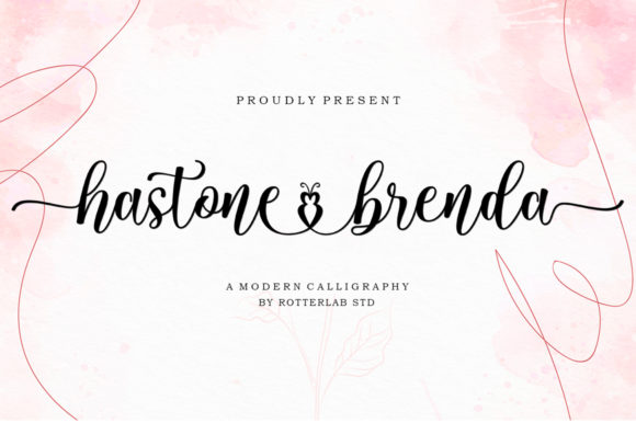 Hastone Brenda Font PNG with transparent background - Preview 6